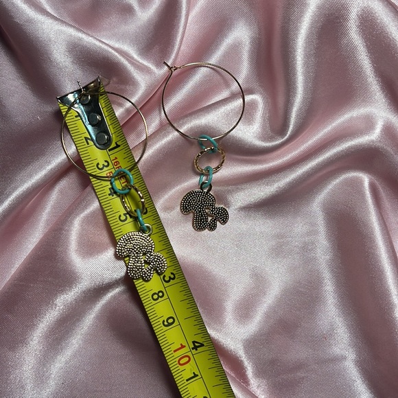 Mushroom Hoop Earrings - Picture 4 of 7